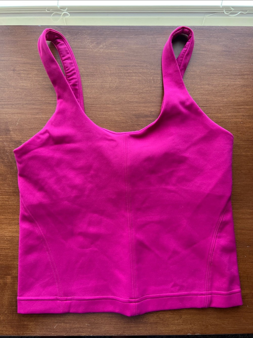 Peloton x Lululemon Magenta Tank Top — Sleek Scoop Neck